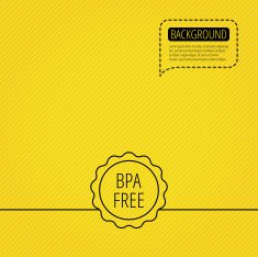 BPA free icon Bisphenol plastic sign N2