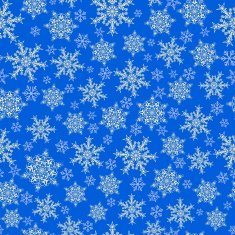 Seamless pattern of snowflakes white on blue N2