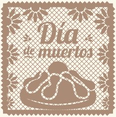 Day Of The Dead - Cut Out Paper Vintage N2