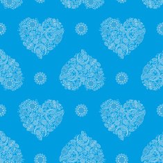 Background with Heartshape Floral Pattern N2