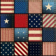 Patchwork of American flag N2