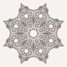 Filigree Flower Henna Pattern