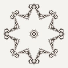 Filigree Flower Henna Pattern N4