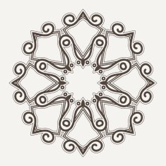 Filigree Flower Henna Pattern N5