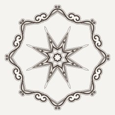 Filigree Flower Henna Pattern N6