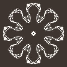 Filigree Flower Henna Pattern N14