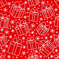 Seamless pattern with gift boxes N10
