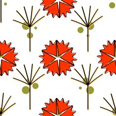 Seamless floral background N253
