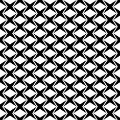 Black and white geometric seamless pattern with rhombus