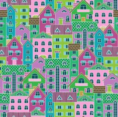 Background with colorful houses N2