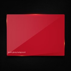 Red banner on carbon background