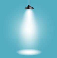 Background with Lighting Lamp Empty Space for Your Text or