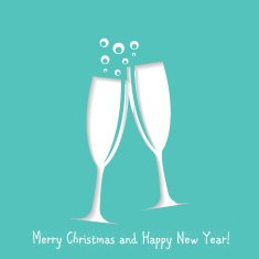 Abstract Christmas and New Year Background Vector Illustration N24