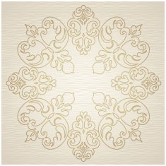 Vector baroque ornament in Victorian style N20