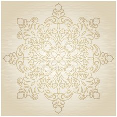 Vector baroque ornament in Victorian style N21