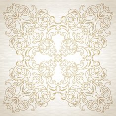 Vector baroque ornament in Victorian style N22