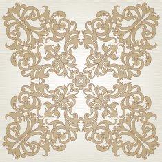 Vector baroque ornament in Victorian style N24