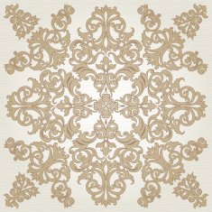 Vector baroque ornament in Victorian style N25