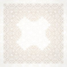 Filigree vector frame in Victorian style N2