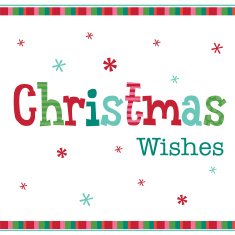Christmas Greeting with design wishes word N2