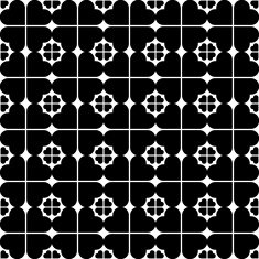 Black and white seamless pattern with heart stylish