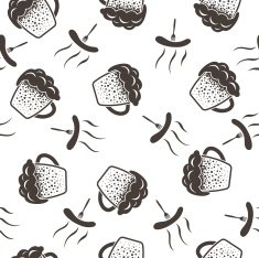 Seamless Oktoberfest Pattern N2