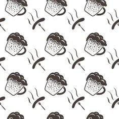 Seamless Oktoberfest Pattern N3