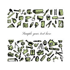 Repair home background sketch for your design N5