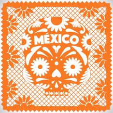 Mexican Skull - Cut Out Paper N2