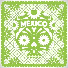 Mexican Skull - Cut Out Paper N3