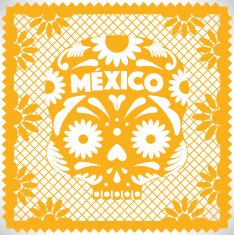 Mexican Skull - Cut Out Paper N4