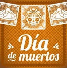 D&iacute;a de Muertos - Composici&oacute;n Papel Picado