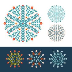 Snowflakes winter set N2