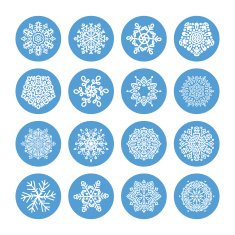 Snowflakes winter set N3