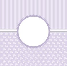 Invitation cards in an vintage-style lilac