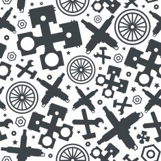 Car service seamless pattern N2