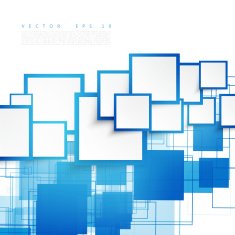 Vector blue squares Abstract background N10