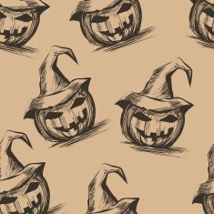 Halloween background with pumpkins N11