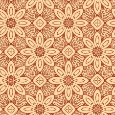 Henna floral pattern swatches vector illustration N2