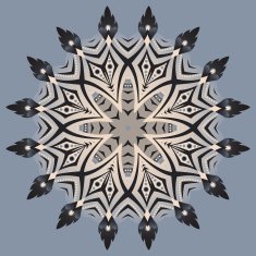Abstract mandala vector background with place for your text
