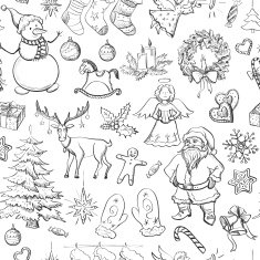 Christmas seamless pattern N139