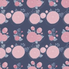 Seamless texture with asters N26