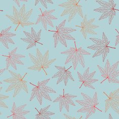Fall background with maple leaves Seamless pattern