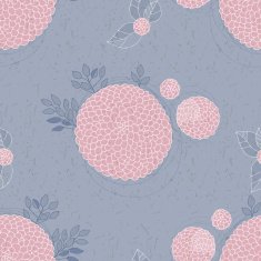 Seamless texture with asters N29