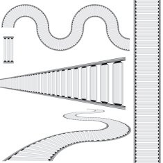 Conveyor Belt Icon Set