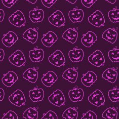 halloween seamless pattern with pumpkins N5