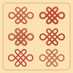 Vector Chinese endless knot
