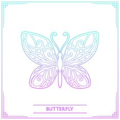 Butterfly Lineart