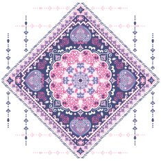 Beautiful Indian floral mandala ornament N41