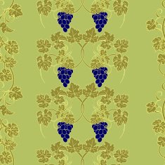 Seamless texture with vines and bunches of grapes N5